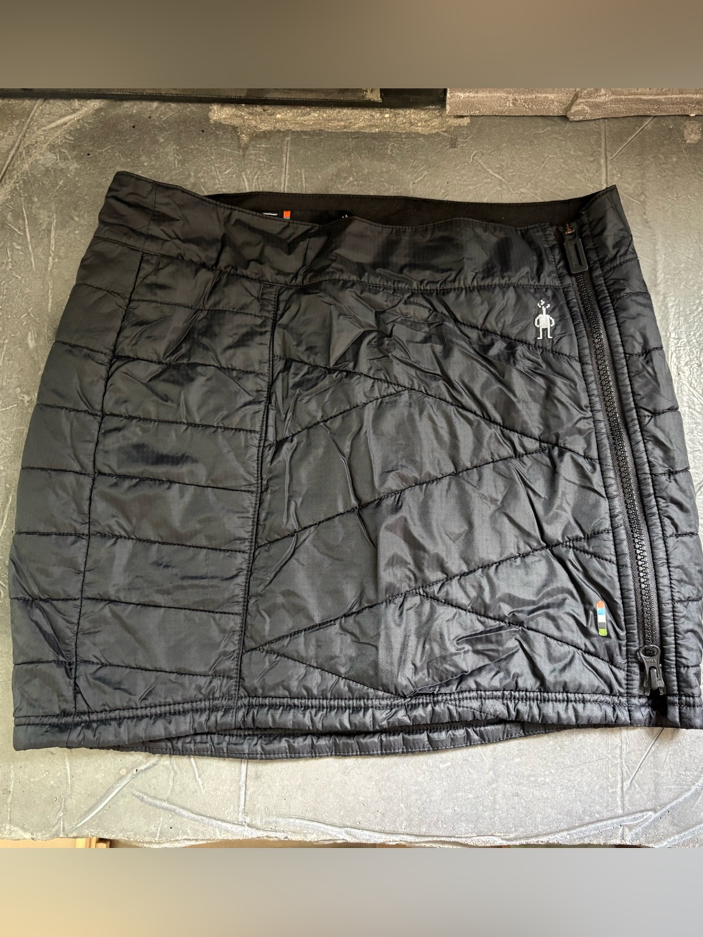 Smartwool Black Quilted Insulated Mini Skirt